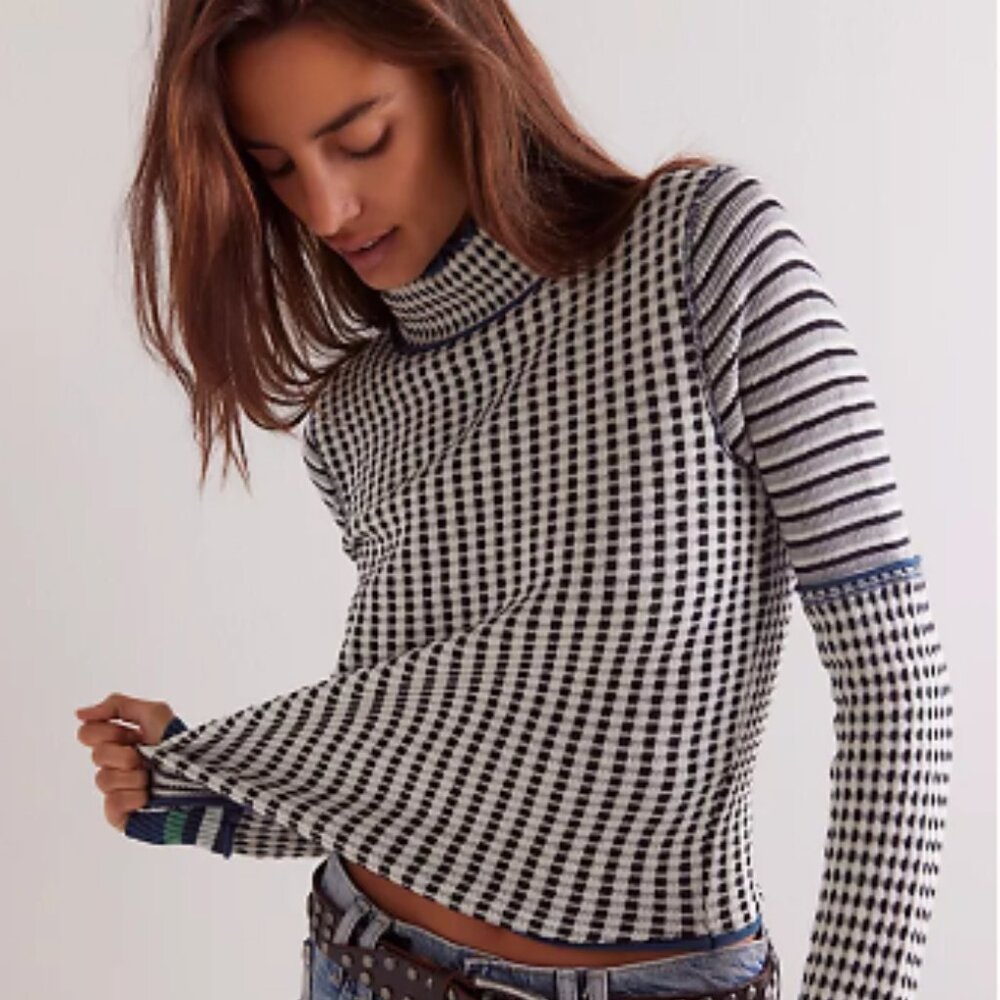 We the Free, Free People Gamer Cuff Sweater, New With Tags, Small